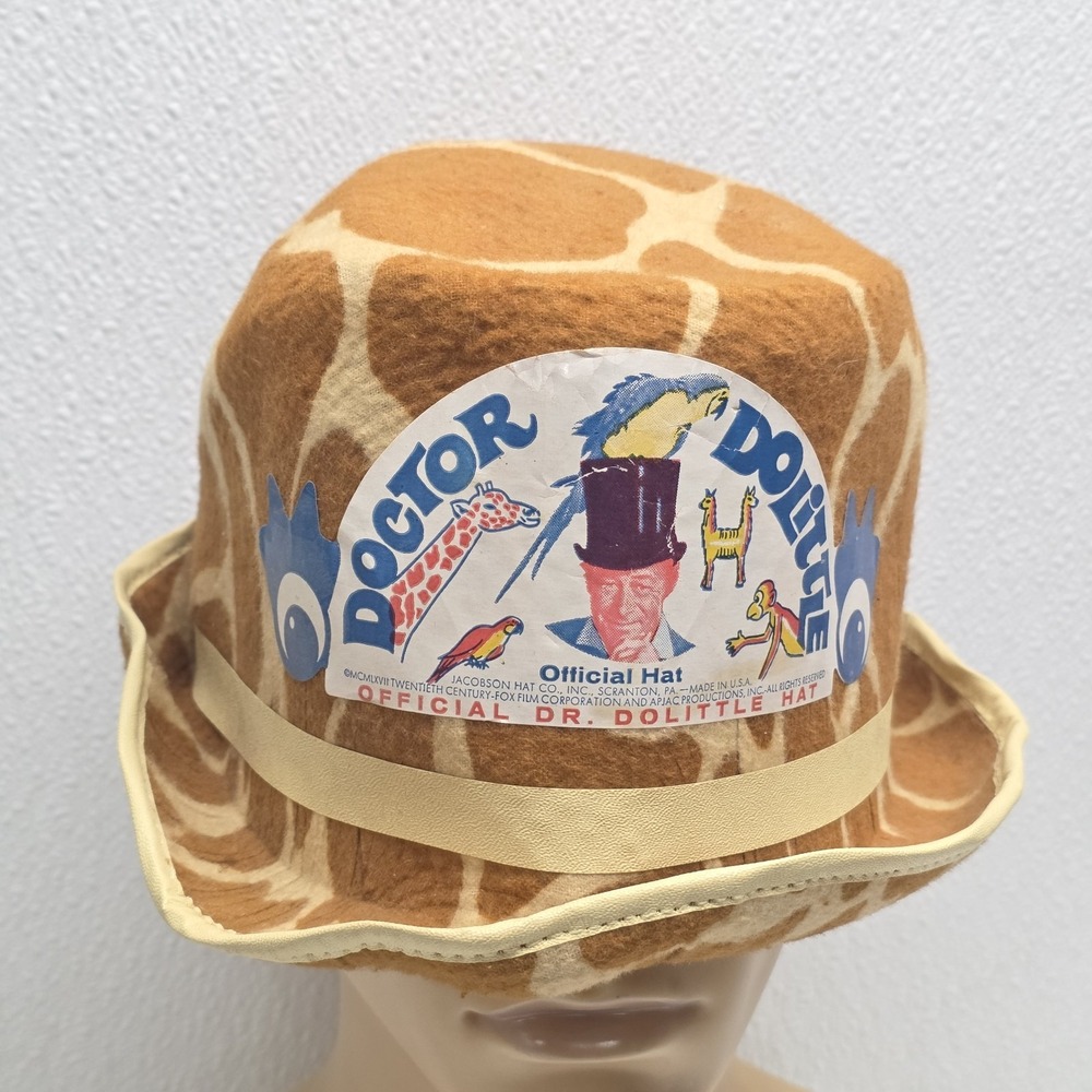 Vintage 1967 Jacobson Doctor Dolittle Official Giraffe Top Hat - Picture 2 of 11